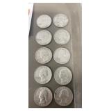 (10) U.S. Silver Quarters