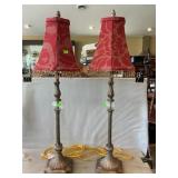 Pair Of Vintage-Style Buffet Lamps