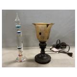 Galileo Thermometer, Mini Uplight Accent Lamp