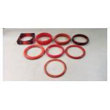 (8) Vintage Bakelite Bangle Bracelets