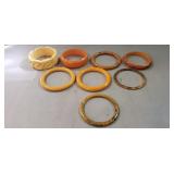 (8) Vintage Bakelite Bangle Bracelets