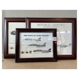 (3) Republic Airport/Airplane Prints