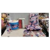 Box Of Assorted Holiday Seasonal Decorations