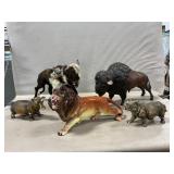 Breyer Bison (Horn Broken), Fur Covered Buffalo,