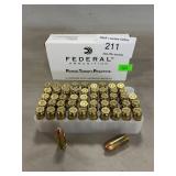 (50) Rounds Of Federal 9mm Luger Ammo