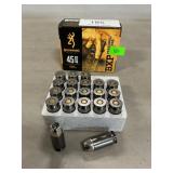 (20) Rounds Of Browning .45 Auto Ammo
