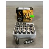 (20) Rounds Of Browning .45 Auto Ammo