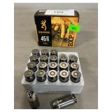 (20) Rounds Of Browning .45 Auto Ammo