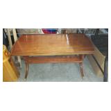 Vintage Mid 20th Century Mahogany Coffee Table w/