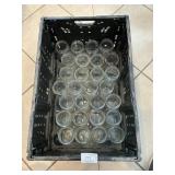 Plastic Crate With (28) Assorted Canning Jars