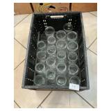 Plastic Crate With (20) Assorted Canning Jars