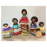 Collection Of Seminole Indian Dolls