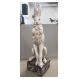 Rabbit Oxide Stone Sculpture (30" Tall)