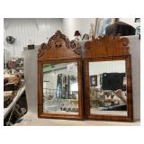 Vintage-Style Artisan Wood Framed Mirrors