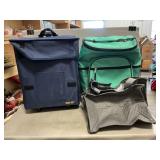 (2) Rolling Bags, Advertising Meat Bag