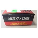 (50) Rounds 9mm Luger Ammo