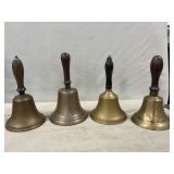 (4) Brass Bells, Approximately 10ï¿½ High
