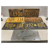 Vintage, PA License Plates, Chevy Car Plate