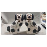 (2) Berwick Staffordshire Gold Spaniel Figurine
