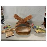 Book Holder, Trinket Box, Wooden Fish, Porcelain