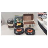 (75) Assorted Vintage "45" Records w/ Carry Case