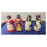 (2) Sets Of Vintage Plastic Salt & Pepper Shakers