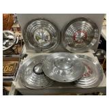 (6) Assorted Pontiac Hubcaps