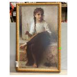 ï¿½The Seamstressï¿½ By William-Adolph-Bouguereau