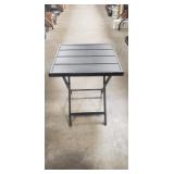 (1) Metal Folding Side Table (16.5"ï¿½16.5"ï¿½19.5")
