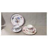 (1) Cobridge 9.5" Plate w/ Tea Cup & Saucer,