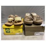 Madden Girl Wedges, Yellow Box Sandals, Both