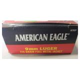 (50) Rounds 9mm Luger Ammo