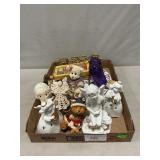 Precious Moments, Angel Figures, Snowman Plate