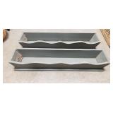 (2) Wooden Planters (36"ï¿½8"ï¿½6")
