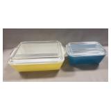 (2) Vintage Pyrex Refrigerator Dishes