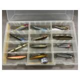 Case With Jerk Bait Lures