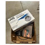 Box Lot With Makita Drills, JVC Car Stereo