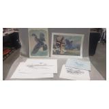 Tray Lot Of Assorted Prints Including (3) Ned