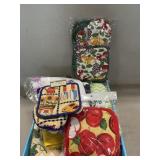 New Potholders, Dish Towels, Tablecloth