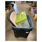 (3) Storage Totes With Lids
