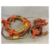 (3) Extension Cords With Cable Cuffs