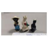 (1) Vintage Ceramic Black Americana Pie Vent &