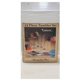 Vintage Lancer (24) Piece Glass Tumbler Set
