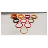 (10) Vintage Bakelite Bangle Bracelets