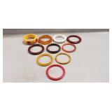(10) Vintage Bakelite Bangle Bracelets