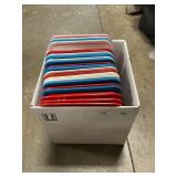 Box Lot With Divided Plastic Picnic Trays