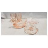 Tray Of Assorted Vintage Pink Depression