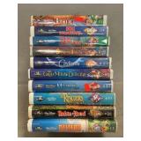 (10) Disney ï¿½Black Diamondï¿½ VHS Movies