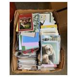 Box Lot Full Of Greeting Cards, Notecards