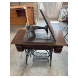 Singer Sewing Machine & Cabinet